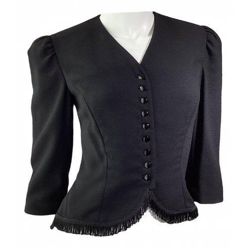 Pre-owned Ralph Lauren Wool Vest In Black
