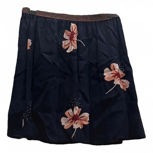 Pre-owned Des Petits Hauts Mini Skirt In Blue