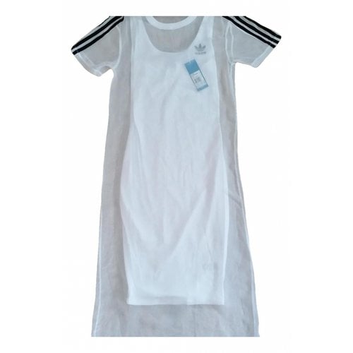 Pre-owned Adidas Originals Mid-length Dress In White