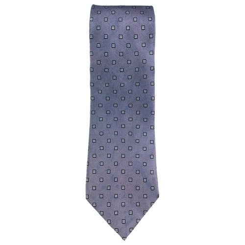 Pre-owned Borrelli Silk Tie In Blue