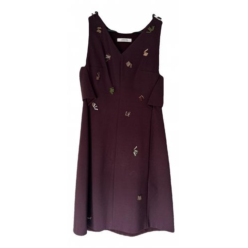 Pre-owned Dorothee Schumacher Mid-length Dress In Burgundy