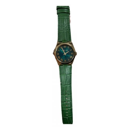 Pre-owned Michael Kors Watch In Green