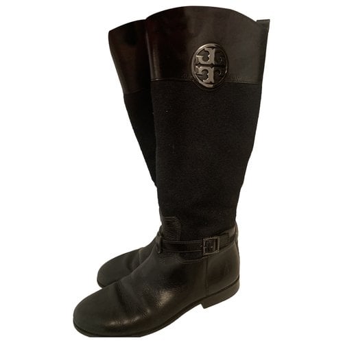 Pre-owned Tory Burch Boots In Black