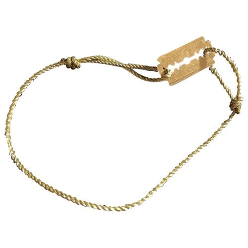 Pre-owned Dinh Van Lame De Rasoir Pink Gold Bracelet