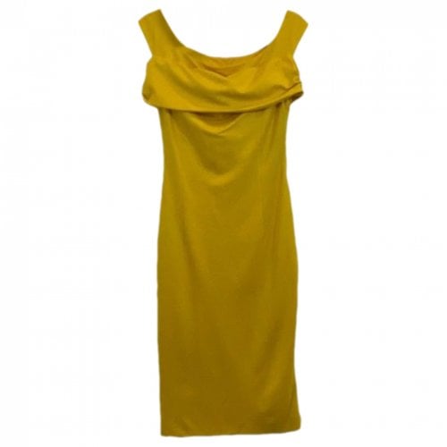 Pre-owned Escada Mid-length Dress In Yellow