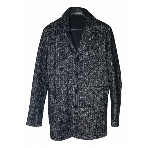 Pre-owned Agnès B. Wool Coat In Anthracite