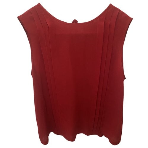 Pre-owned Max Mara Silk Blouse In Red