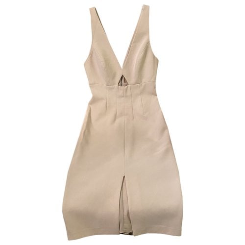 Pre-owned Alice And Olivia Mid-length Dress In Beige