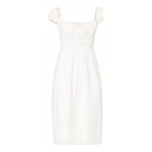 Pre-owned Reformation Mid-length Dress In White