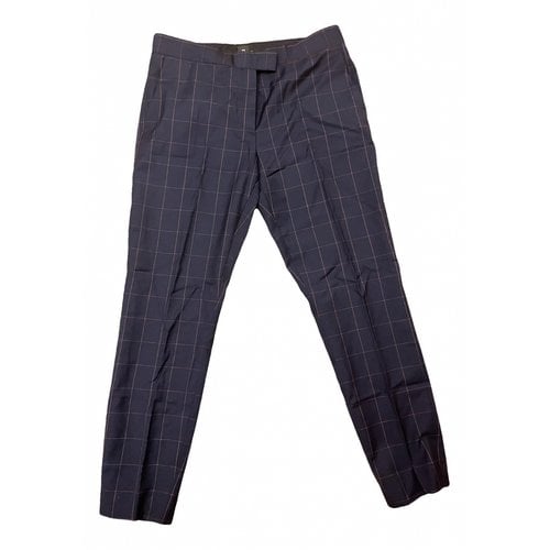 Pre-owned Paul Smith Wool Straight Pants In Multicolour