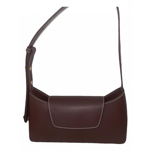 Pre-owned Elleme Leather Handbag In Burgundy