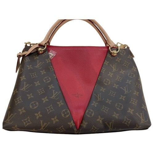 Pre-owned Louis Vuitton Leather Tote In Red