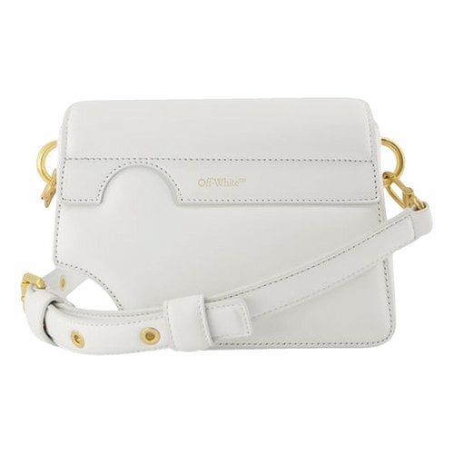 Pre-owned Off-white Leather Crossbody Bag In White