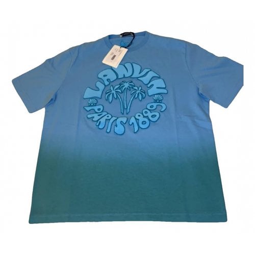 Pre-owned Lanvin T-shirt In Turquoise