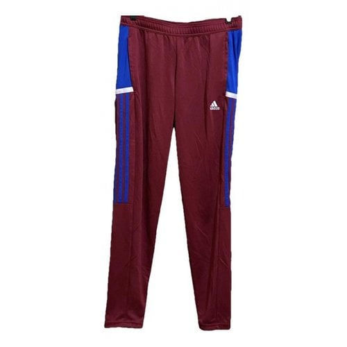Pre-owned Adidas Originals Trousers In Burgundy