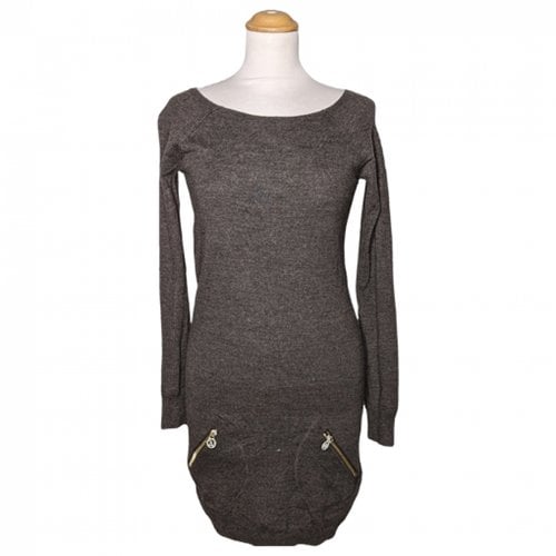 Pre-owned Zadig & Voltaire Wool Mini Dress In Brown