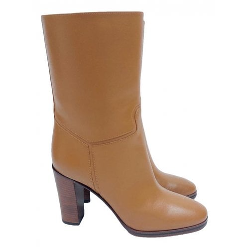 Pre-owned Victoria Beckham Leather Boots In Brown