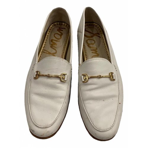 Pre-owned Sam Edelman Leather Espadrilles In White