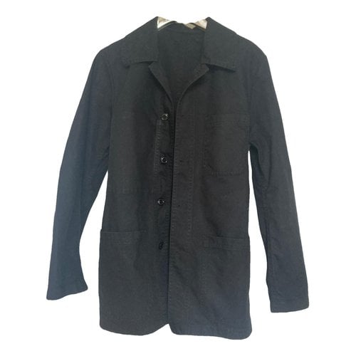Pre-owned Moncler Long Jacket In Black