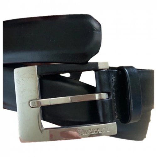 Pre-owned Cesare Paciotti Leather Belt In Black