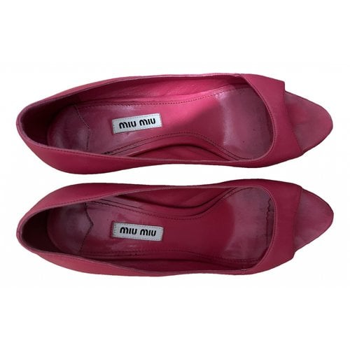 Pre-owned Miu Miu Leather Heels In Other