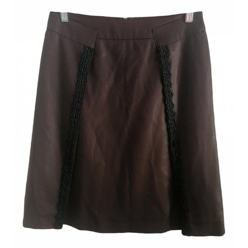 Pre-owned Kenzo Mini Skirt In Brown
