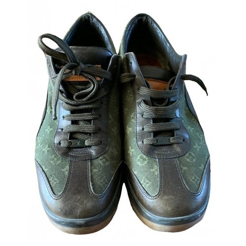 Pre-owned Louis Vuitton Leather Lace Ups In Green