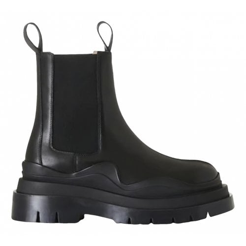 Pre-owned Alias Mae Leather Boots In Black