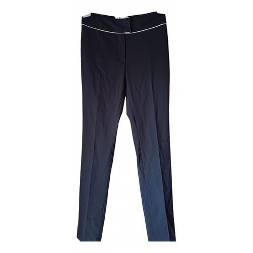 Pre-owned Guy Laroche Wool Trousers In Anthracite