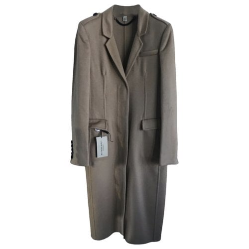 Pre-owned Burberry Waterloo Cashmere Trench Coat In Beige
