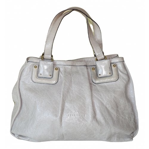 Pre-owned Coccinelle Leather Handbag In Beige