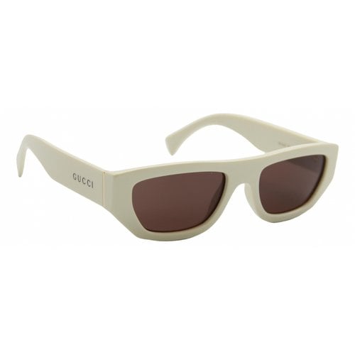 Pre-owned Gucci Sunglasses In White