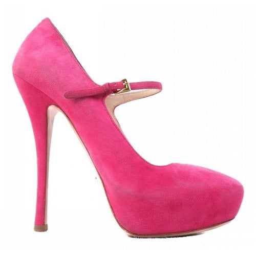 Pre-owned Prada Leather Heels In Pink