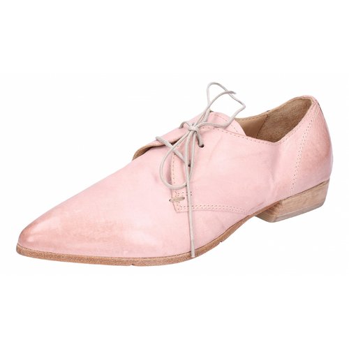 Pre-owned Moma Leather Lace Ups In Pink