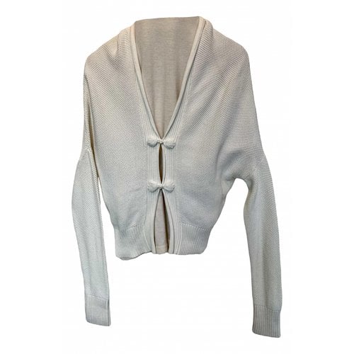 Pre-owned Shanghai Tang Cardigan In White