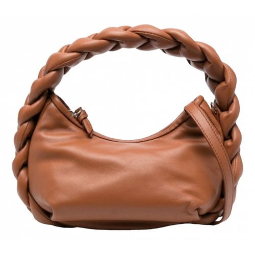 Pre-owned Hereu Leather Handbag In Brown