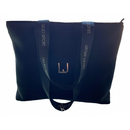 Pre-owned Liujo Cloth Handbag In Black