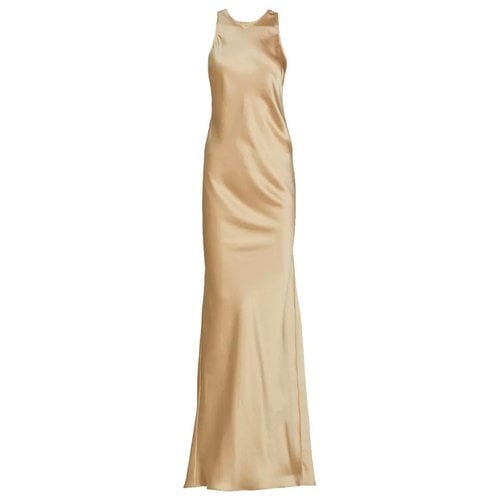 Pre-owned Ronny Kobo Maxi Dress In Gold