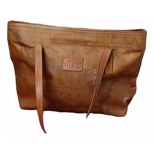 Pre-owned Alviero Martini Leather Handbag In Beige