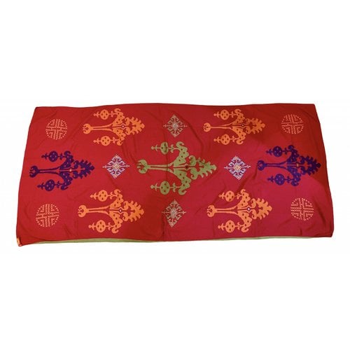 Pre-owned Shanghai Tang Cashmere Scarf In Red