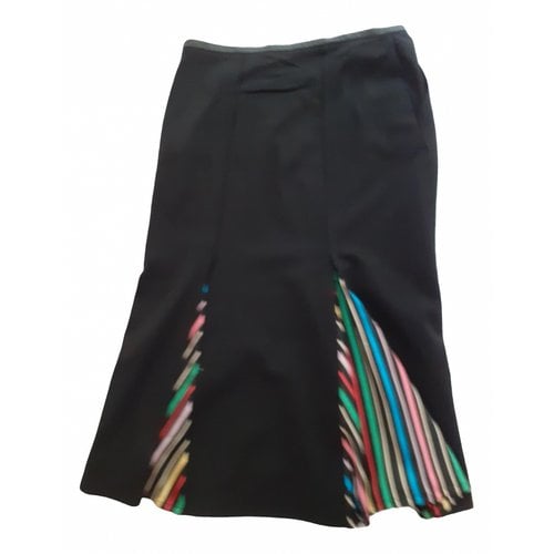 Pre-owned Sonia By Sonia Rykiel Wool Mid-length Skirt In Black