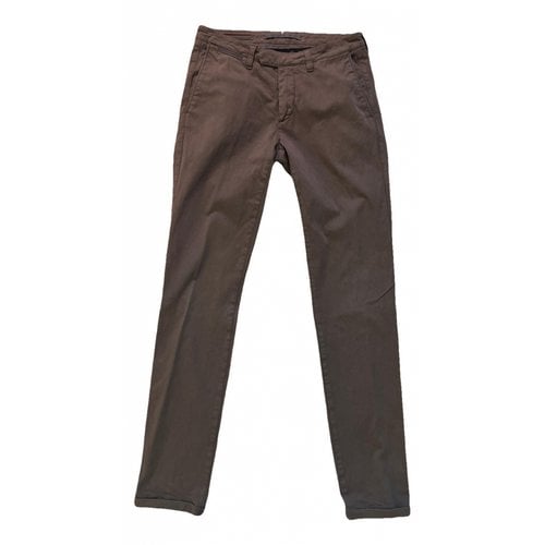 Pre-owned Eleventy Trousers In Brown