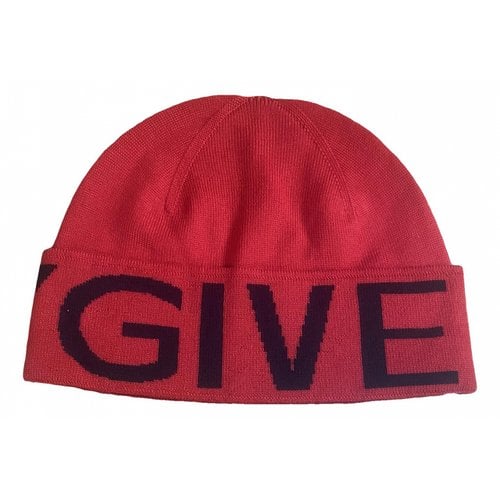 Pre-owned Givenchy Wool Hat In Red