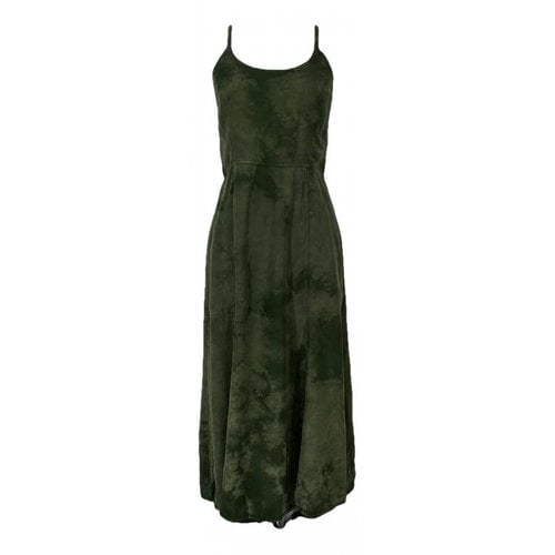 Pre-owned Raquel Allegra Mid-length Dress In Green