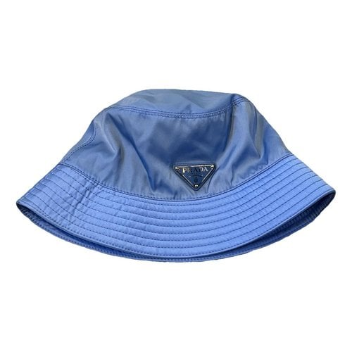 Pre-owned Prada Hat In Blue