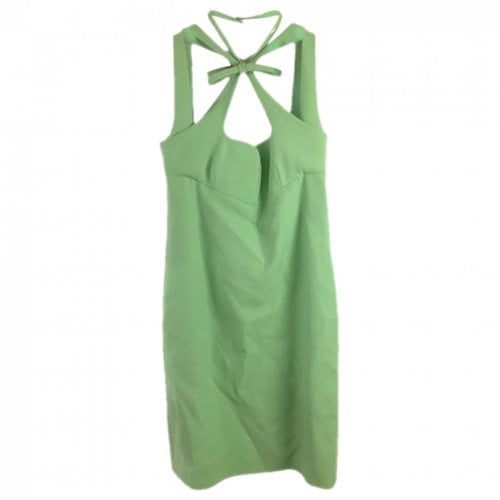 Pre-owned Gucci Wool Mid-length Dress In Green