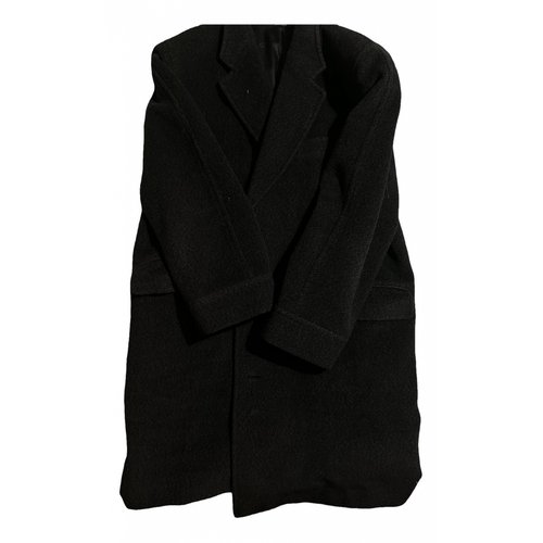 Pre-owned Khaite Wool Coat In Black