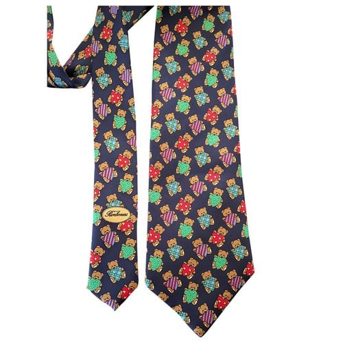 Pre-owned Borbonese Silk Tie In Multicolour