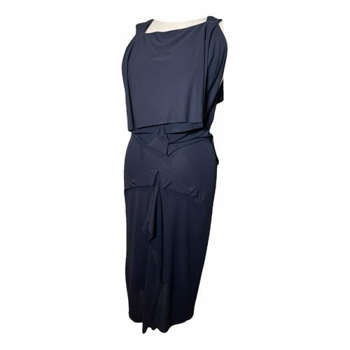 Pre-owned Roland Mouret Mini Dress In Blue