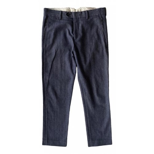 Pre-owned Acne Studios Trousers In Navy